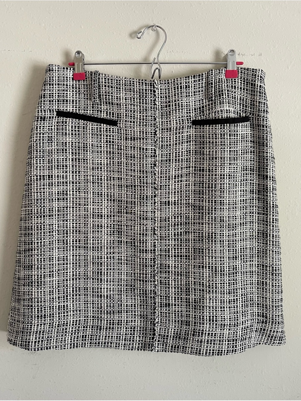 Hugo Boss Black & White Tweed Mini Skirt